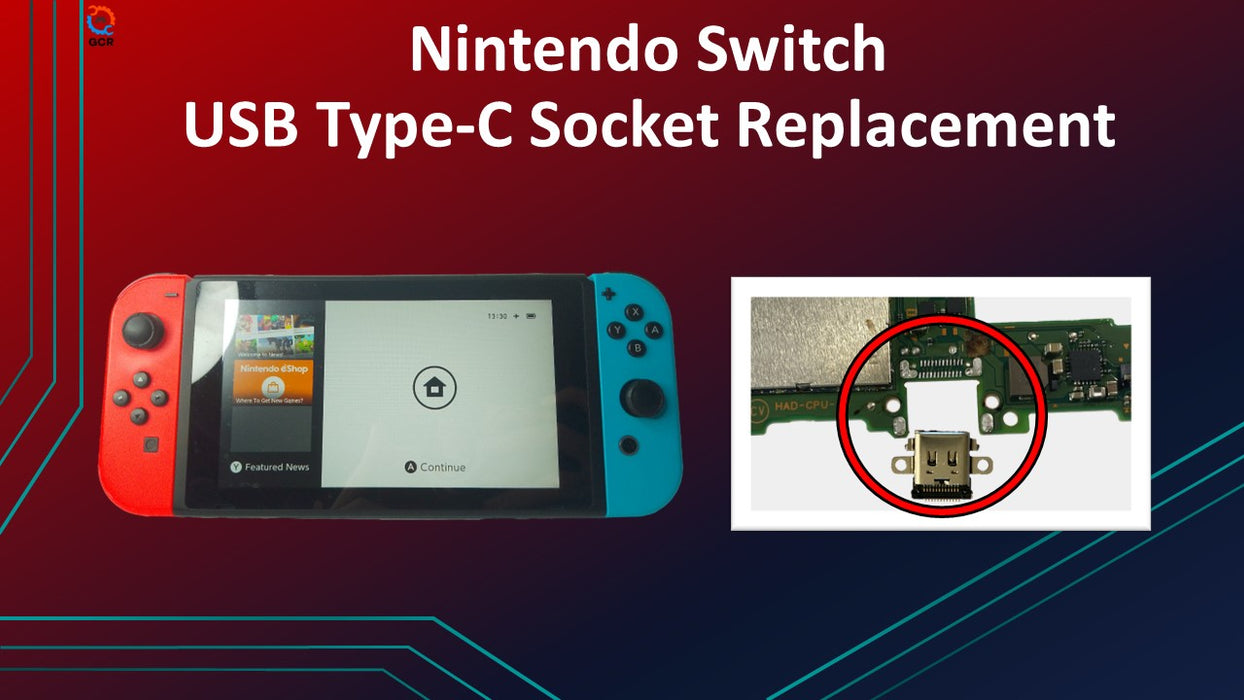 Nintendo Switch - Not Charging Repair - USB Power Port Replacement