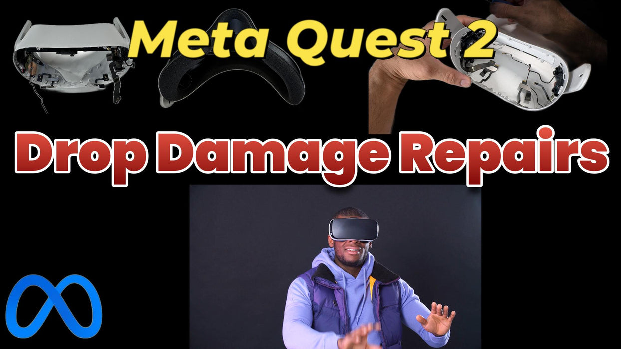 Meta Quest 2 Physical Damage Repair - Cracks, Scratches Broken Frame, Straps Replacement