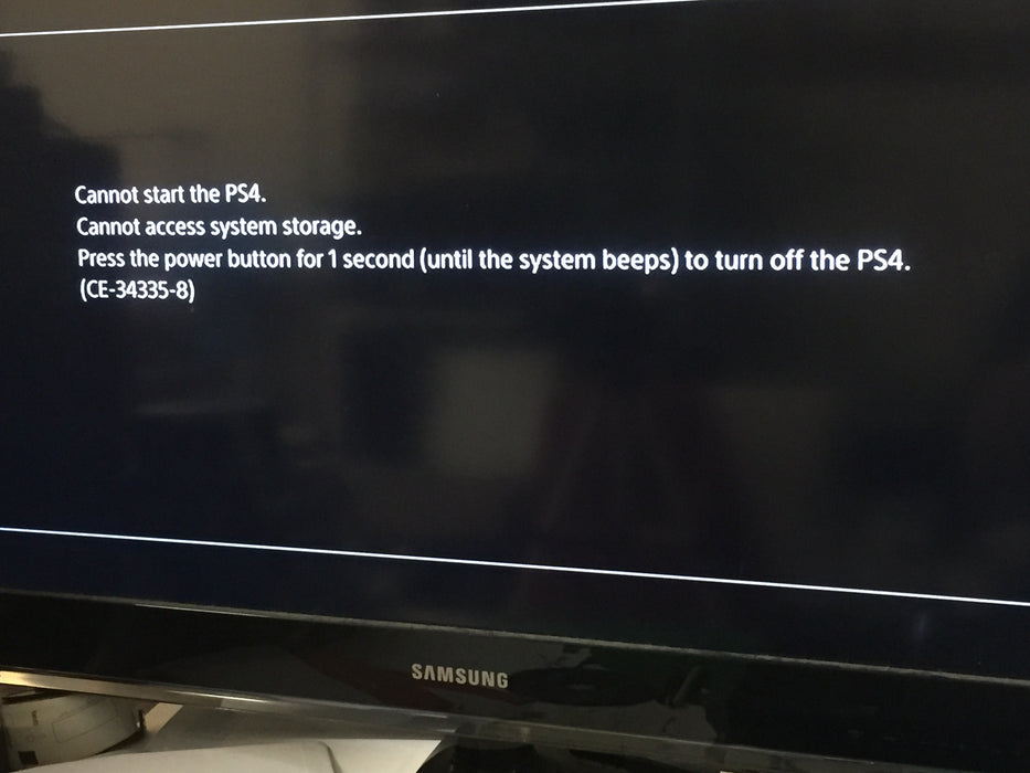 PS4 Unable to Start - HDD Fix Repair Replacement Service