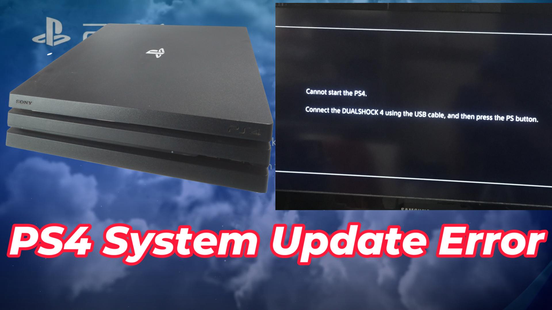 Cannot Start the PS4 - PS4 HDD Fix Repair Service — Game Console