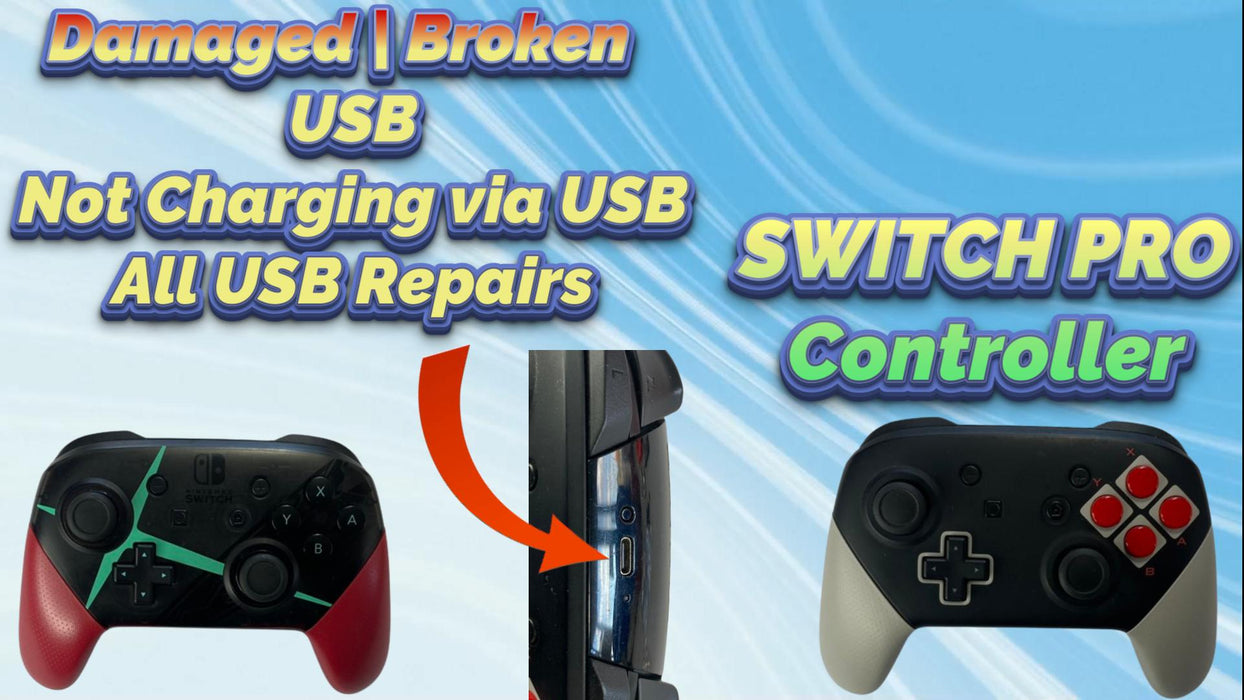 Switch Pro Controller USB Repairs Replacement