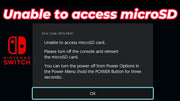 Unable to access microSD Card Error Code: 2016-0641