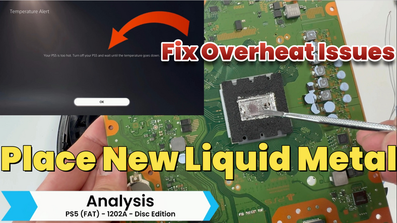 PS5 Overheating Fix - Clean Fan & New Liquid Metal