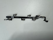 Closeup of a disconnected Meta Quest 2 controller sensor cable, showing the thin ribbon connector that links the tracking ring LEDs to the main circuit board.