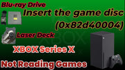 Insert the game disc error XBOX Series X